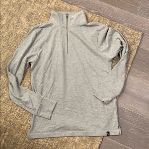 OVO grey quarter zip cotton pullover